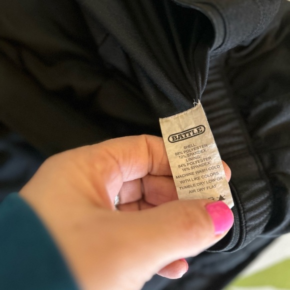 Battle XL Men's black Atheltic Shkrts With Built in Under Shorts - Picture 10 of 11